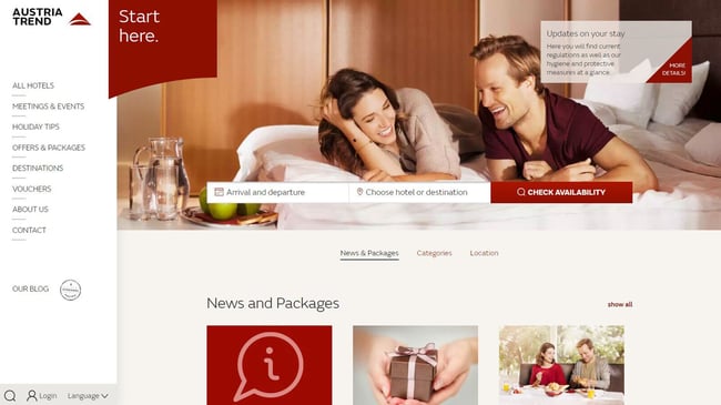 Booking management with convenient features by Pimcore